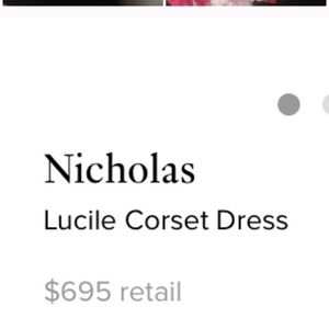 nicholas lucile corset dress